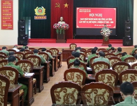 Hội nghị BCH Đảng bộ Công an tỉnh lần thứ 18 nhiệm kỳ 2015-2020.