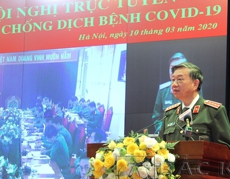 Bộ trưởng Tô Lâm phát biểu chỉ đạo tại hội nghị.
