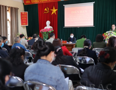 Diễn đàn Công an lắng nghe ý kiến Nhân dân tại phường Nguyễn Thị Minh Khai, Thành phố Bắc Kạn.