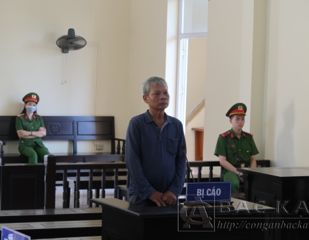 Bị cáo Đặng Phúc Lai tại phiên tòa