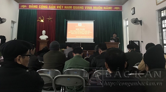 Phát động phong trào toàn dân bảo vệ ANTQ tại xã Trần Phú