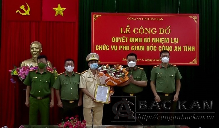 Ban Giám đốc Công an tỉnh chúc mừng Đại tá Nguyễn Thanh Tuân
