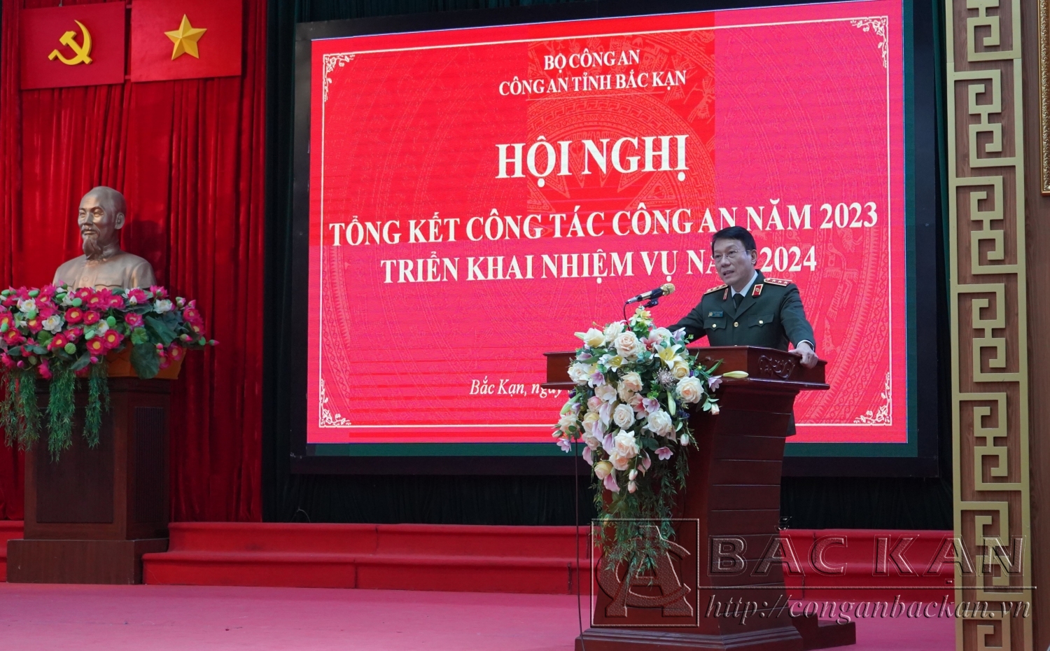 6 Thượng tướng Lương Tam Quang, Thứ trưởng Bộ Công an phát biểu chỉ đạo
