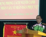 Thiếu tướng Ma Văn Lả - GĐ Công an tỉnh phát biểu chỉ đạo tại Lễ phát động