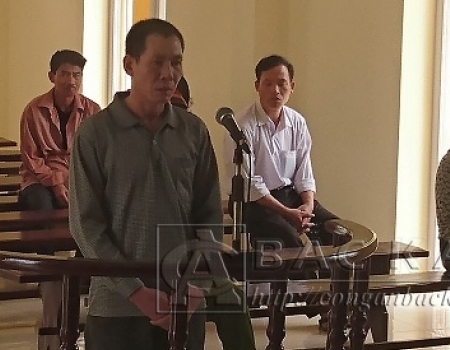 Triệu Văn Mạnh tại phiên tòa