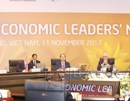 Hội nghị các nhà lãnh đạo kinh tế APEC lần thứ 25. Ảnh: Quỳnh Trần.