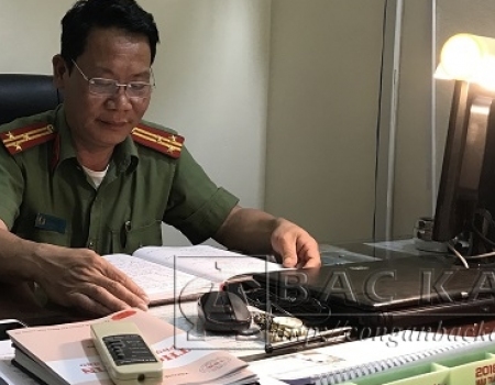 Thượng tá Phạm Văn Điệt – Phó trưởng phòng An ninh kinh tế tận tụy với công việc