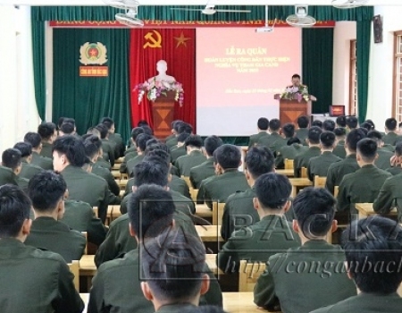 Năm 2019 Công an tỉnh Bắc Kạn huấn luyện 122 công dân thực hiện nghĩa vụ tham gia CAND