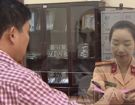 Giải quyết thủ tục đăng ký xe tại Phòng Cảnh sát giao thông Công an tỉnh Bắc Kạn