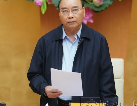 Thủ tướng phát biểu tại cuộc họp Thường trực Chính phủ về công tác chống dịch COVID-19  Ảnh: VGP/Quang Hiếu