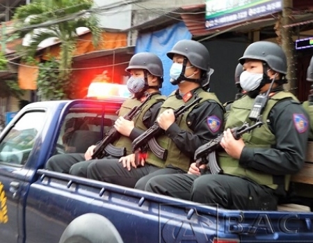 Lực lượng Cảnh sát cơ động ra quân bảo đảm trật tự công cộng