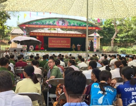 Ngày Hội toàn dân bảo vệ ANTQ tổ chức tại xã Quân Hà, huyện Bạch Thông
