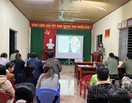 Thượng tá Lê Hồng Giang, Phó Giám đốc Công an tỉnh phát biểu hưởng ứng “Tháng hành động phòng, chống ma túy”, Ngày quốc tế và Ngày toàn dân phòng, chống ma túy năm 2024