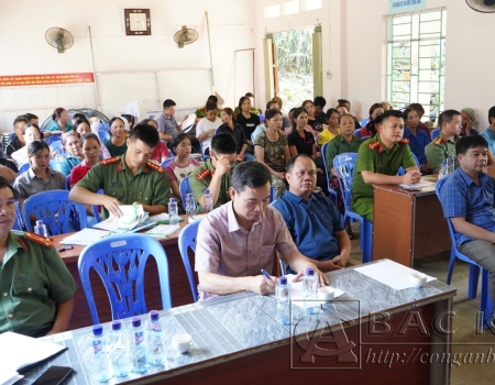 Buổi tuyên truyền thu hút đông đảo cán bộ, nhân dân trên địa bàn xã An Thắng tham gia