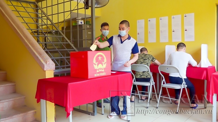 Người bị tam giam, tạm giữ tham gia bầu cử bằng hòm phiếu lưu động
