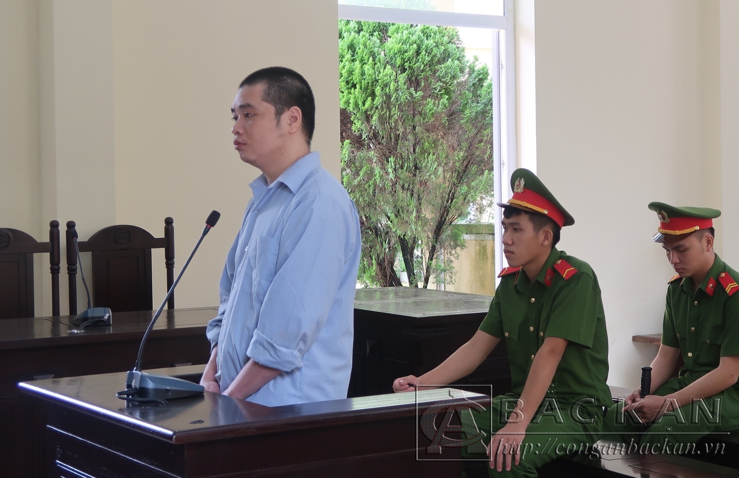 Bị cáo Triệu Văn Phin tại phiên toà