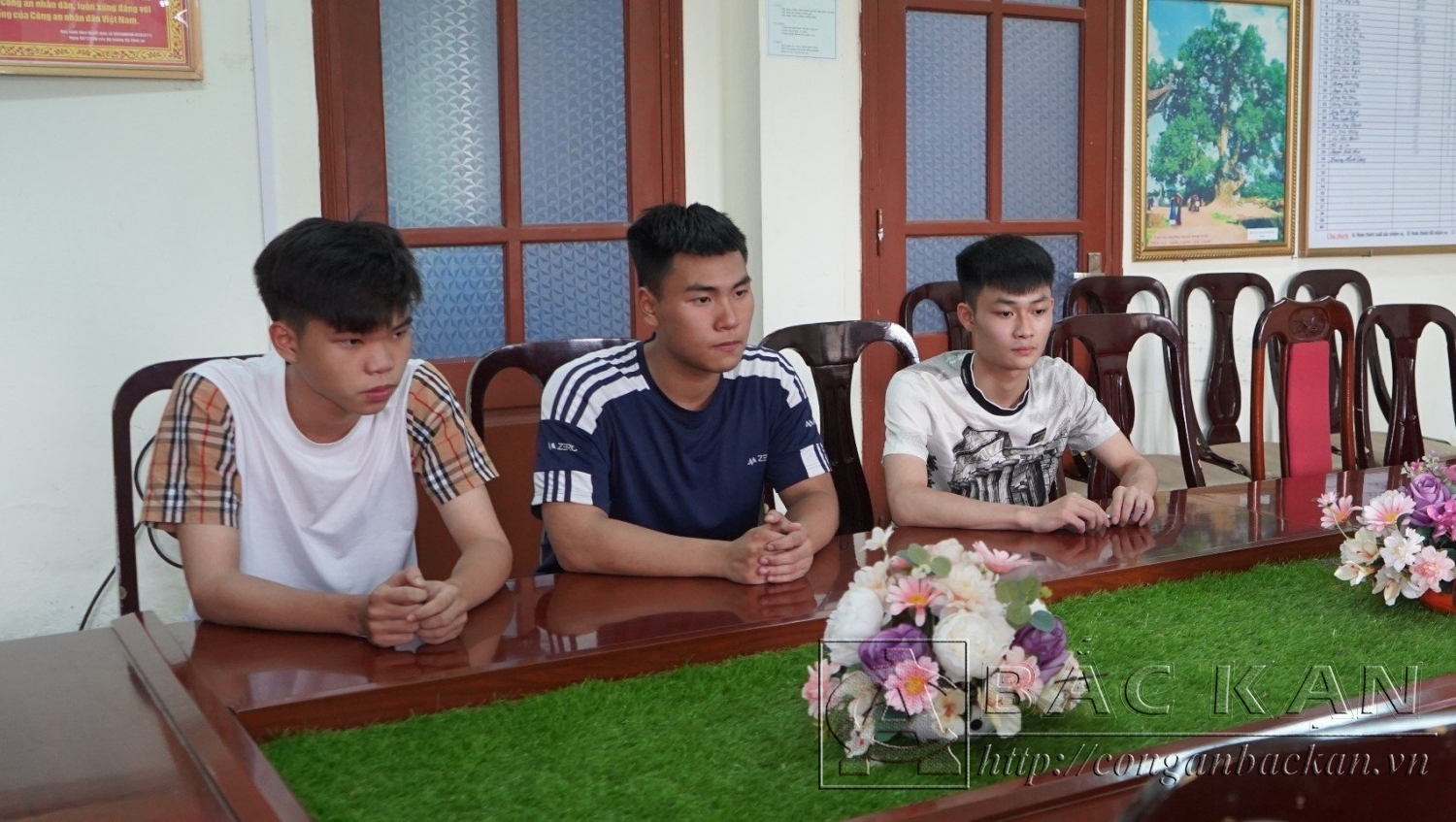 Đinh Như Trung, Nguyễn Hoàng Bình, Nguyễn Tùng Dương (từ trái qua phải)
