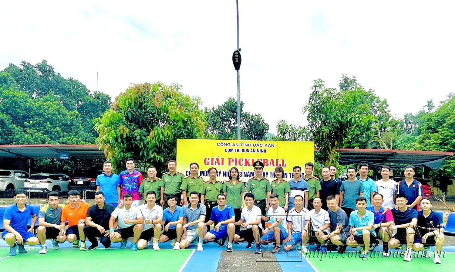 Giải Pickleball thu hút nhiều cán bộ chiến sĩ Công an tỉnh tham gia