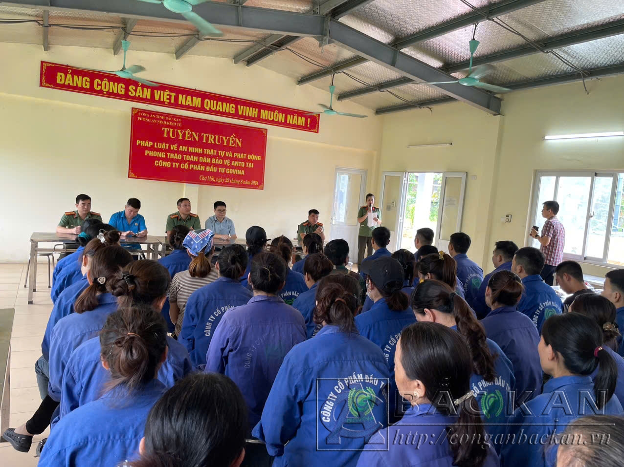 Tuyên truyền pháp luật và phát động phong trào toàn dân bảo vệ ANTQ tại Công ty Cổ phần đầu tư Govina