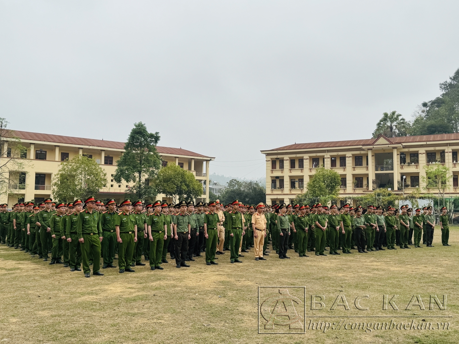 Cán bộ, chiến sĩ tham gia lớp tập huấn